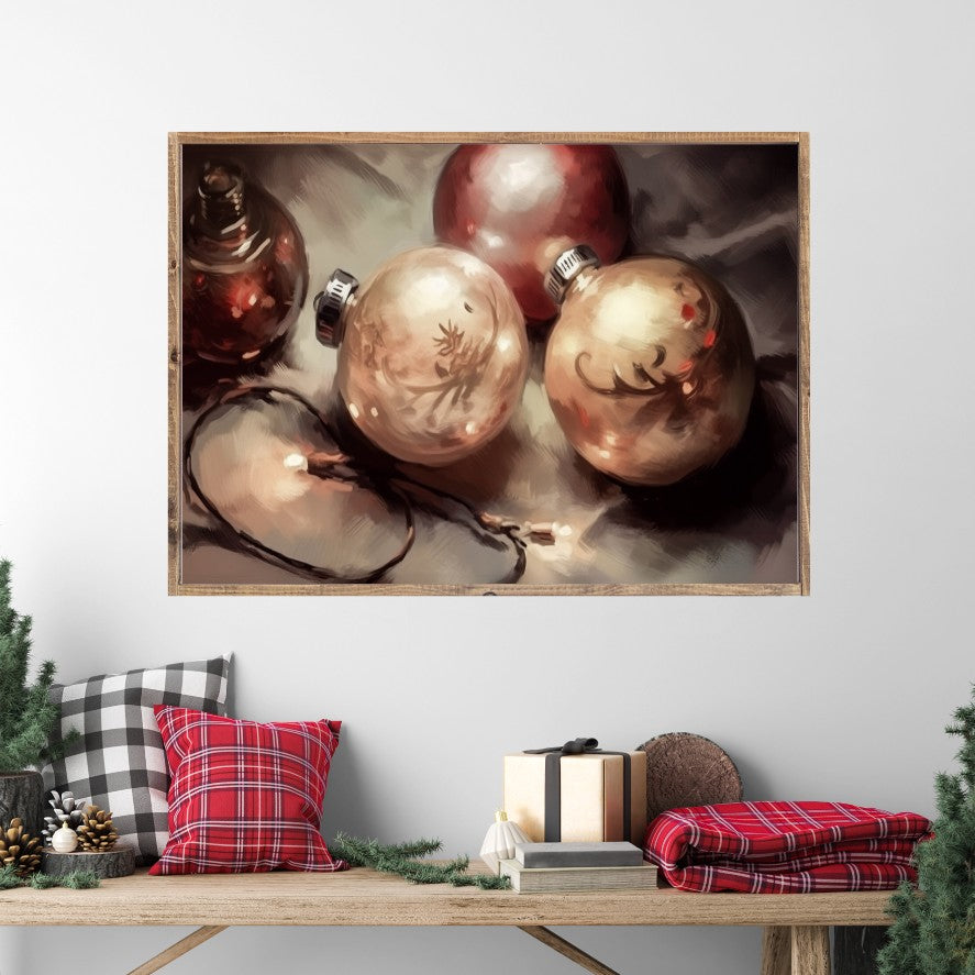 Vintage Sparkle Canvas Printed Sign