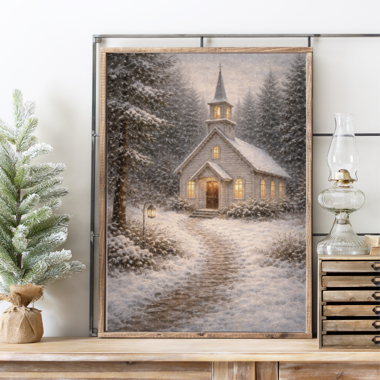 When The Light Calls Us Home Canvas Printed Sign
