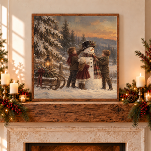When Winter Days Were Full of Wonder Canvas Printed Sign