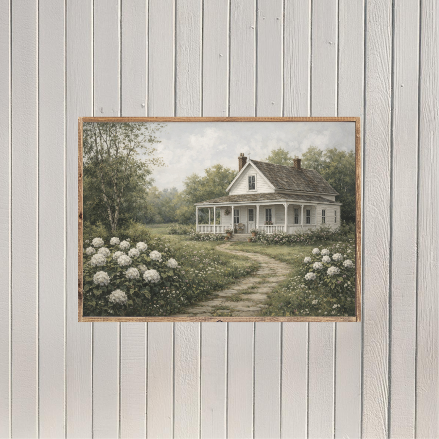 Where the Path Leads Home Canvas Printed Sign