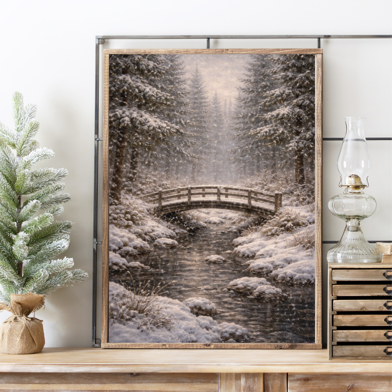 Where The Path Meets Peace Canvas Printed Sign