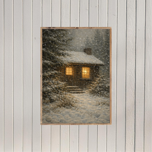 Where Warmth Waits Inside Canvas Printed Sign