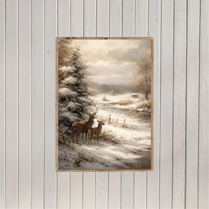 Winter's Tender Pause Canvas Printed Sign