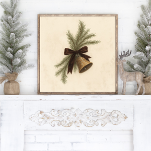 A Gentle Ring of Christmas Cheer Canvas Printed Sign