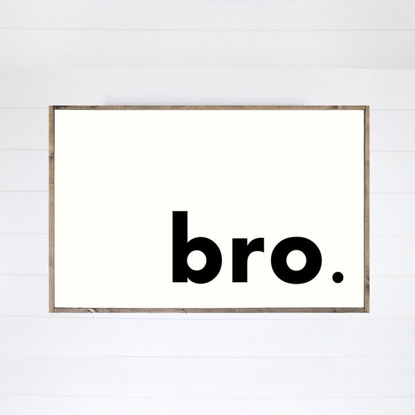 Brother Sister Bro Sis Canvas Printed Sign - Currently Chic Boutique