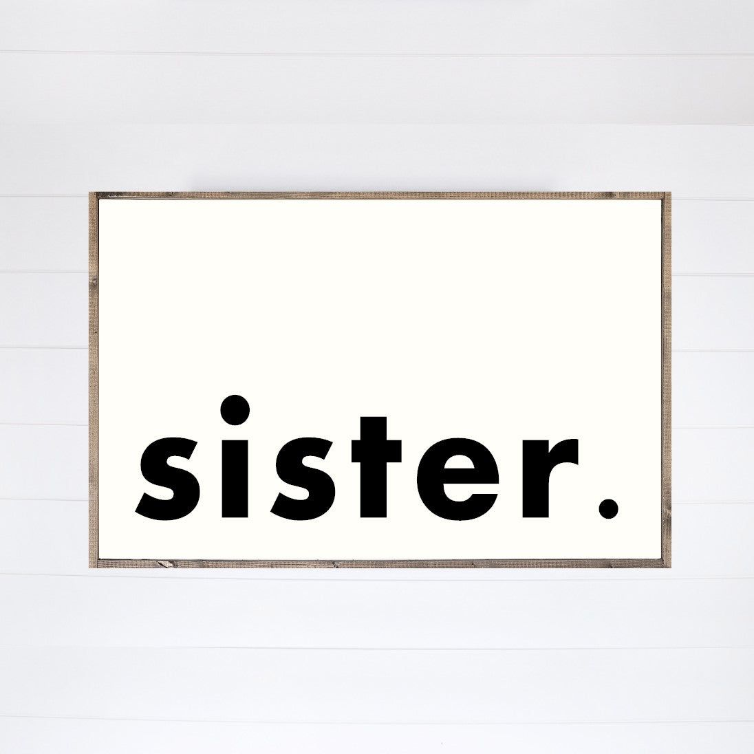 Brother Sister Bro Sis Canvas Printed Sign