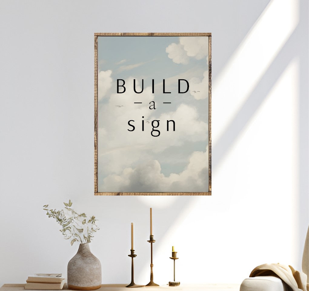 Build A Sign Custom Canvas Printed Sign