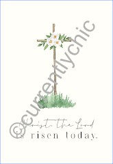 Christ The Lord Is Risen Today Wood Sign
