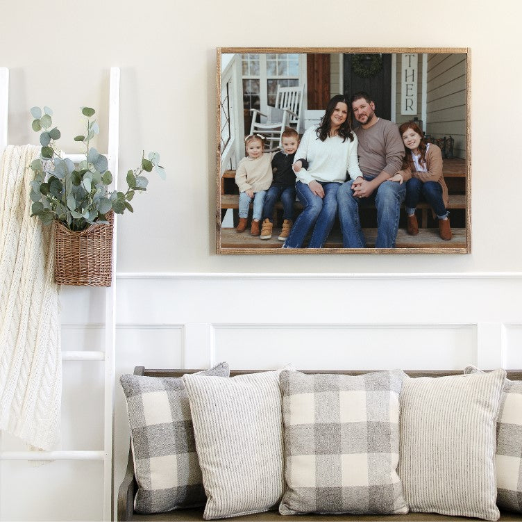 Framed Photo Printed Canvas Sign