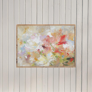 Happy Spring Abstract Painting Canvas Printed Sign