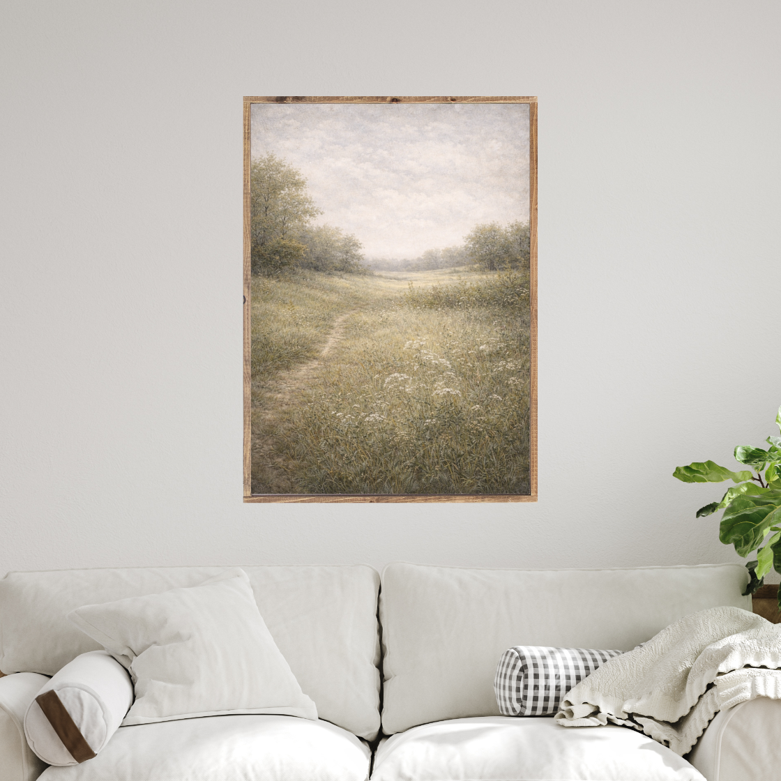 Meadow Edge Stillness Canvas Printed Sign
