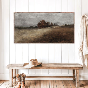 Moody Autumn Landscape Canvas Printed Sign