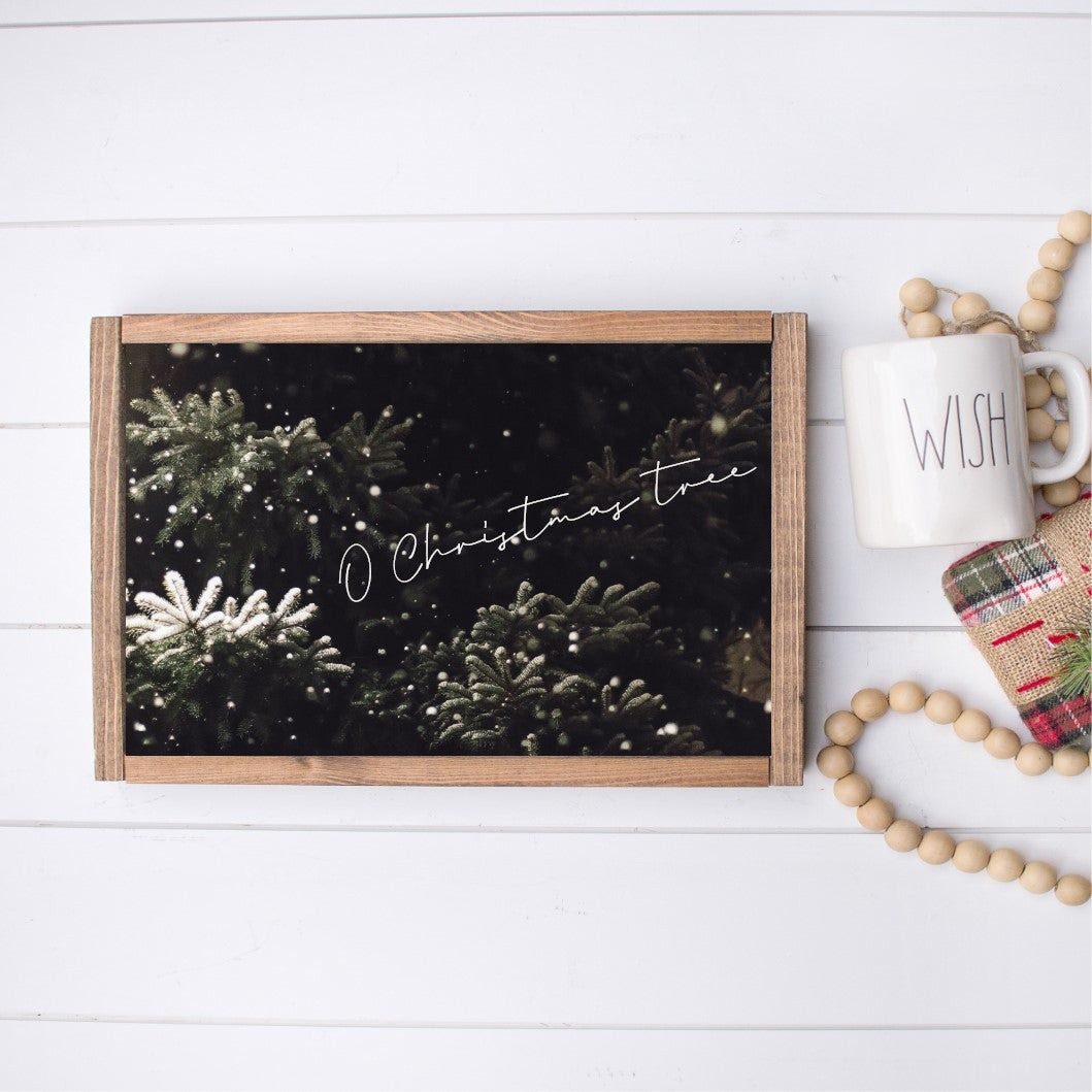 O Christmas Tree Canvas Printed Sign