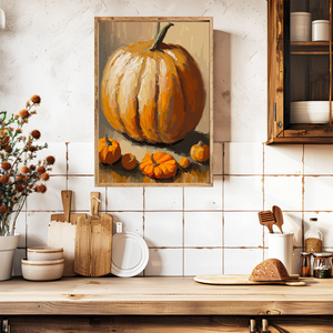 Pumpkins Canvas Printed Sign