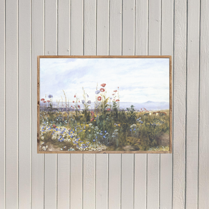 Roadside Wildflowers Be Still And Know Canvas Printed Sign