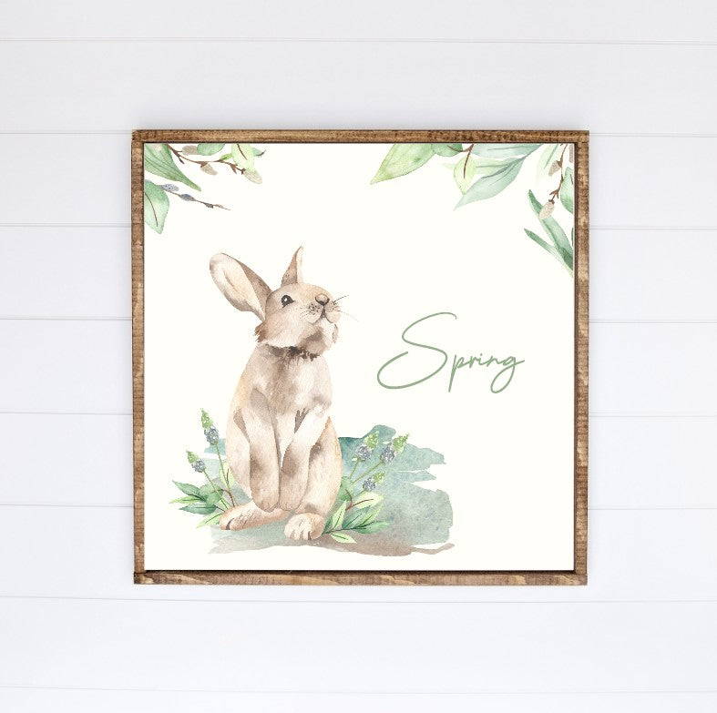 Spring Canvas Printed Sign