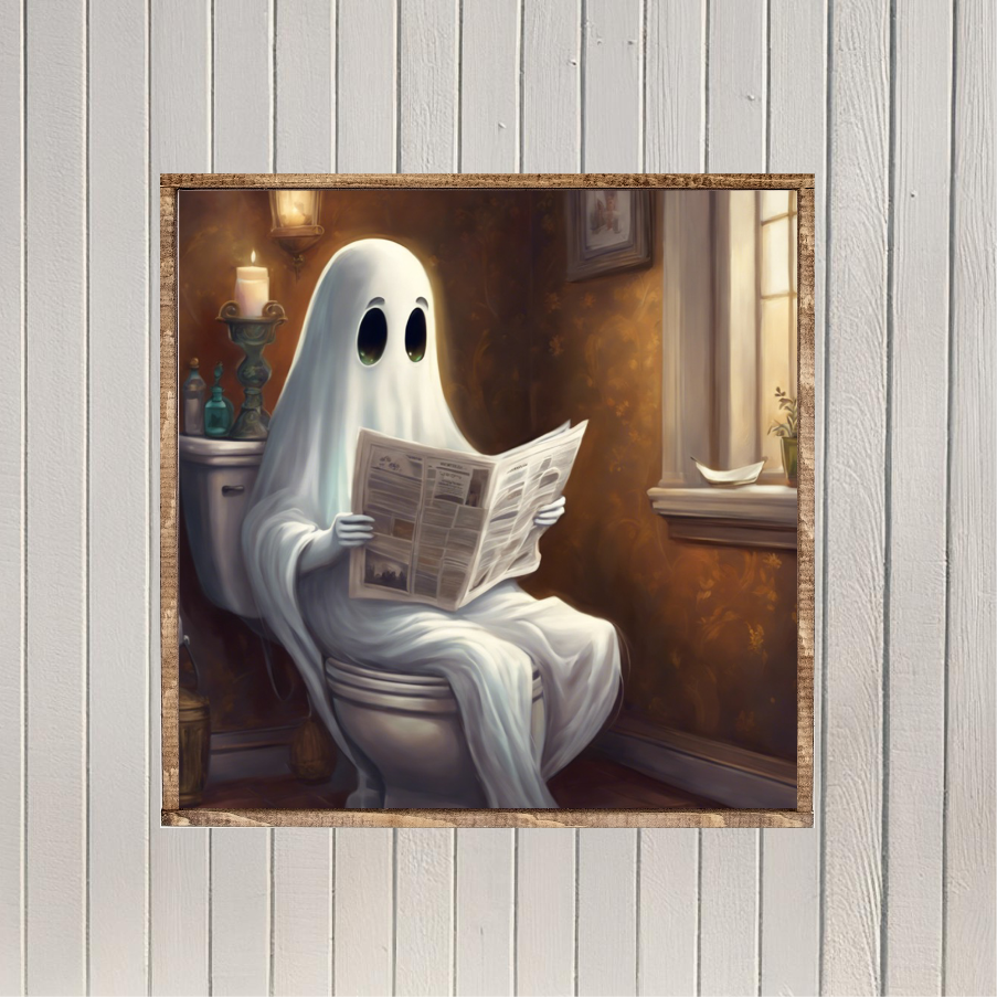 Takin' A Little Boo Canvas Printed Sign