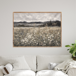 Wildflower Meadow Canvas Printed Sign
