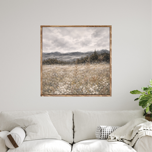 Wildflower Meadow Canvas Printed Sign