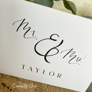 Mr & Mrs Personalized Card