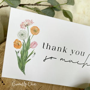 Thank You So Much Spring Bouquet Card