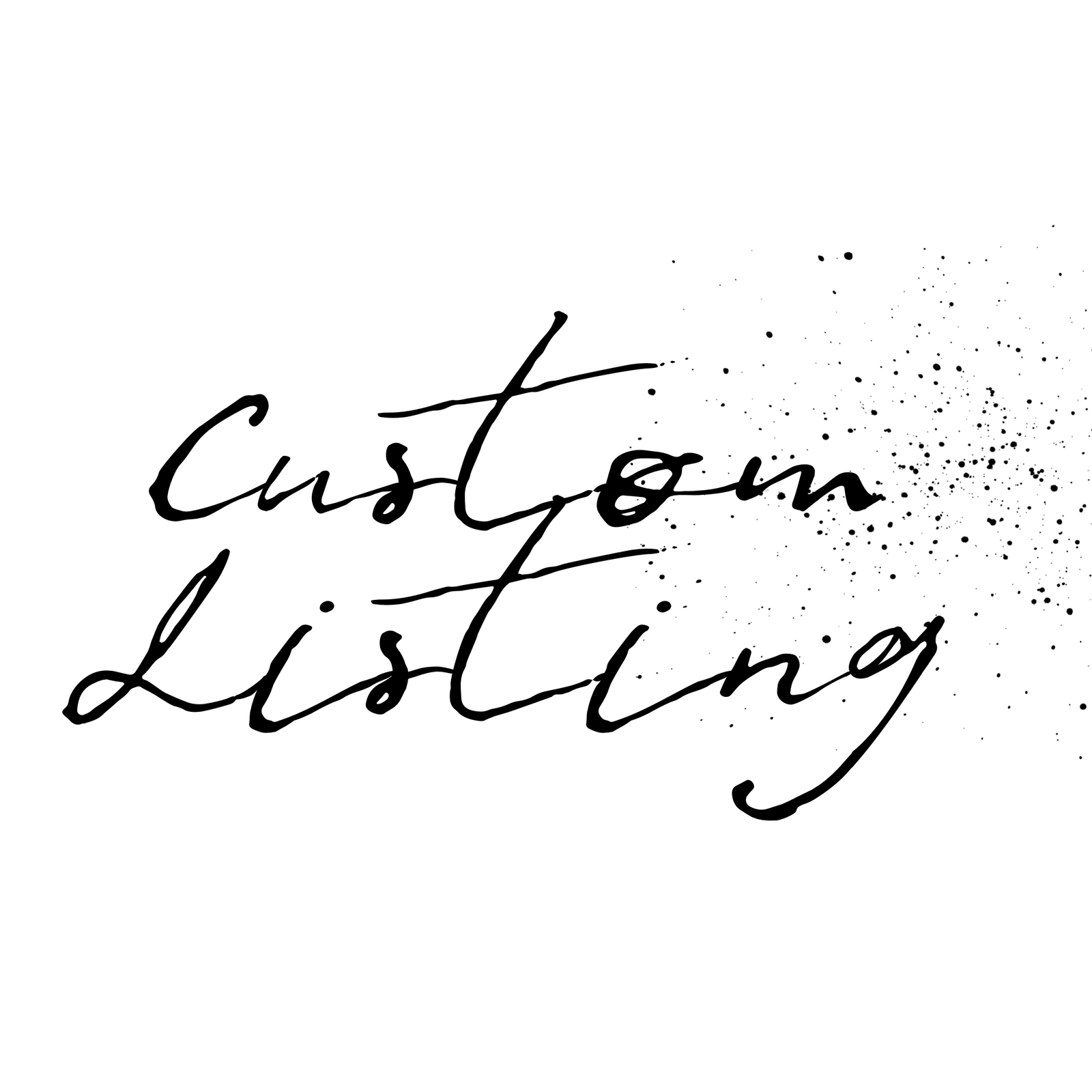 CUSTOM LISTING FOR MEGAN