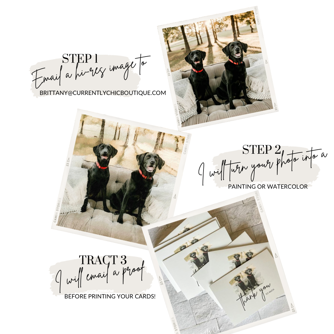 Personalized Pet or Family Photo Thank You Card