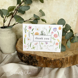 Thank You Spring Flowers Card